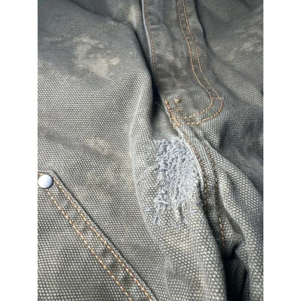 Dickies Pants Men Size 32x32 Green Straight Carpenter Work Double Knee Punk